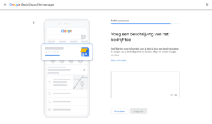 GMB beschrijving toevoegen